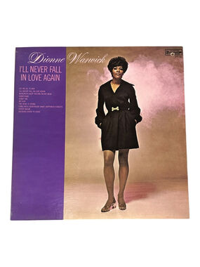 Dionne Warwick Vinyl LP Record I'll Never Fall in Love Again 1966 In Sleeve